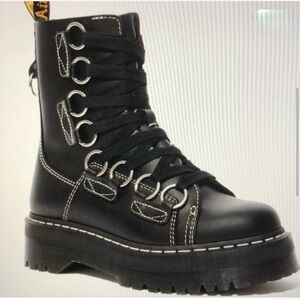Dr Martens Jadon XL chunky wide lace leather boots